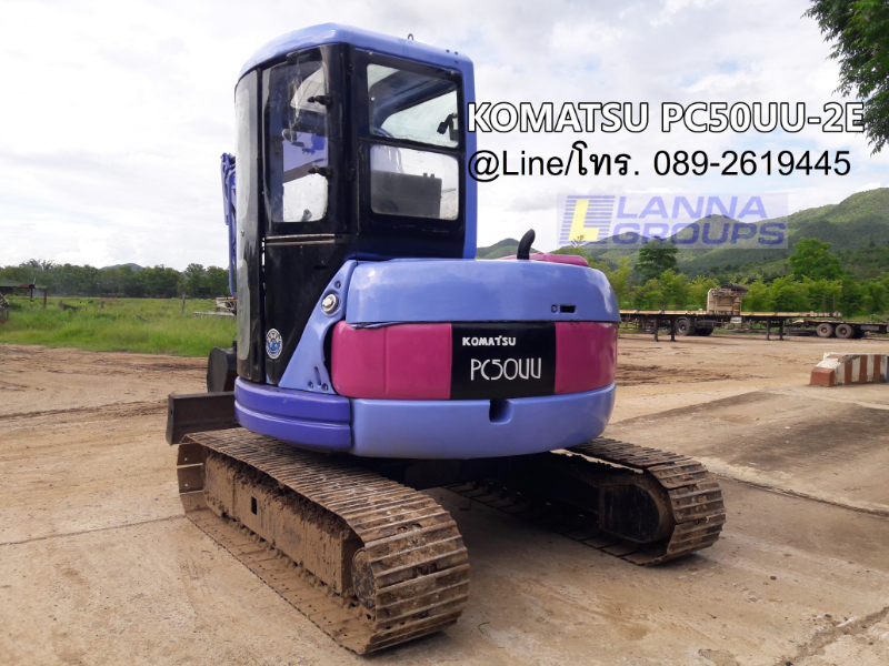 ขายรถขุดKOMATSU PC50UU-2E มีแอร์,เครื่องยนต์4D88E, จำนวน 4 สูบ, คอนโทรลน้ำมัน, ปั๊มนิ้ว แทรคเหล็ก ,รถเก่านอก,มีเอกสาร,ยังไม่เคยใช้งานในไทย