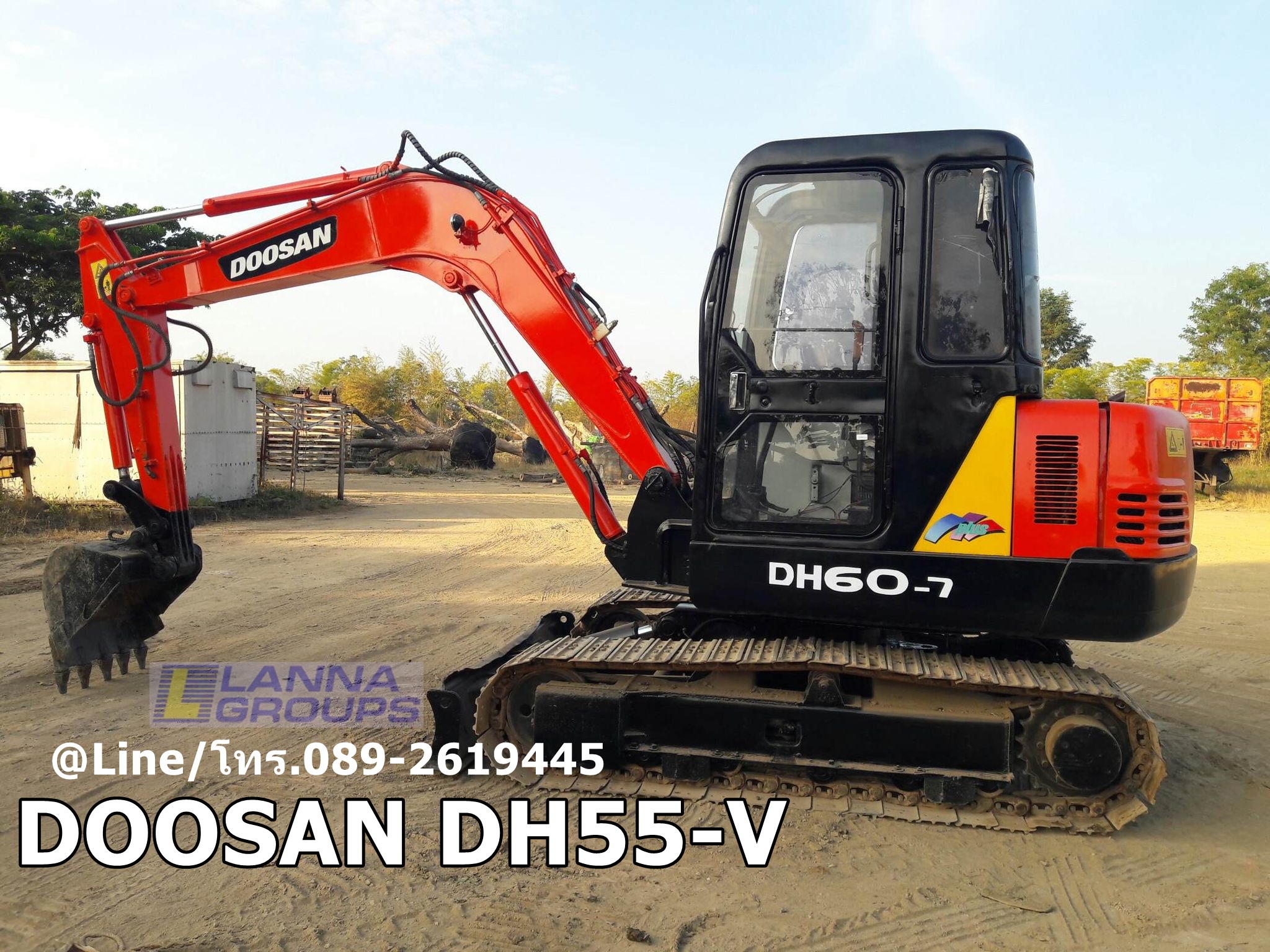 ขายรถขุด DOOSAN DH55-V  มีลายหัวเจาะ, รถเก่านอก,เครื่องยนต์อิสุสุ4JB1 จำนวน 4 สูบ คอนโทรลน้ำมัน ,ปั๊มนิ้ว, แทรคเหล็ก, มีเอกสาร ยังไม่เคยใช้งานในไทย
