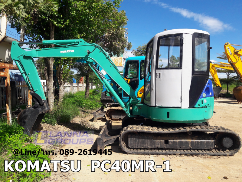 ขายรถขุดKOMATSU PC40MR-1 รถเก่านอก,มีเอกสาร, ยังไม่เคยใช้งานในไทย, เครื่อง 4D84E,คอนโทรลน้ำมัน, ปั้มนิ้ว, แทรคยาง