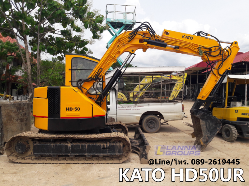 ขายรถขุดKATO HD50UR มีลายเจาะ, รถเก่านอก, มีเอกสาร, ยังไม่เคยใช้งานในไทย , เครื่องยนต์มิตซูบิชิK4M, คอนโทรลน้ำมัน,ปั๊มนิ้ว, ใบมีด, แทรคเหล็ก