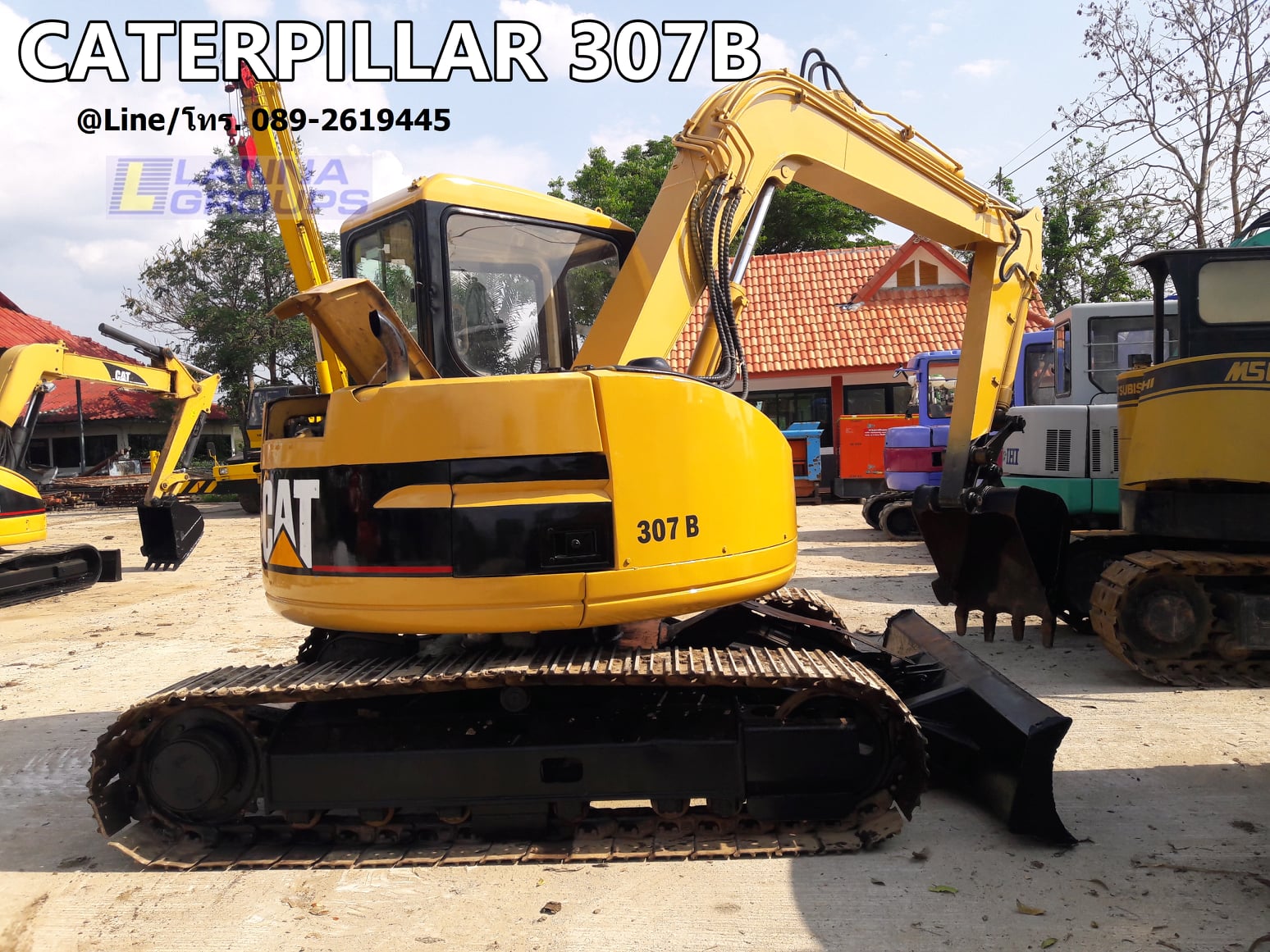 ขายรถขุดCATERPILLAR 307B รถเก่านอก, เครื่องยนต์มิตซูบิชิ4M40, คอนโทรลน้ำมัน, ปั้มนิ้ว, แทรคเหล็ก, มีเอกสาร, ยังไม่เคยใช้งานในไทย