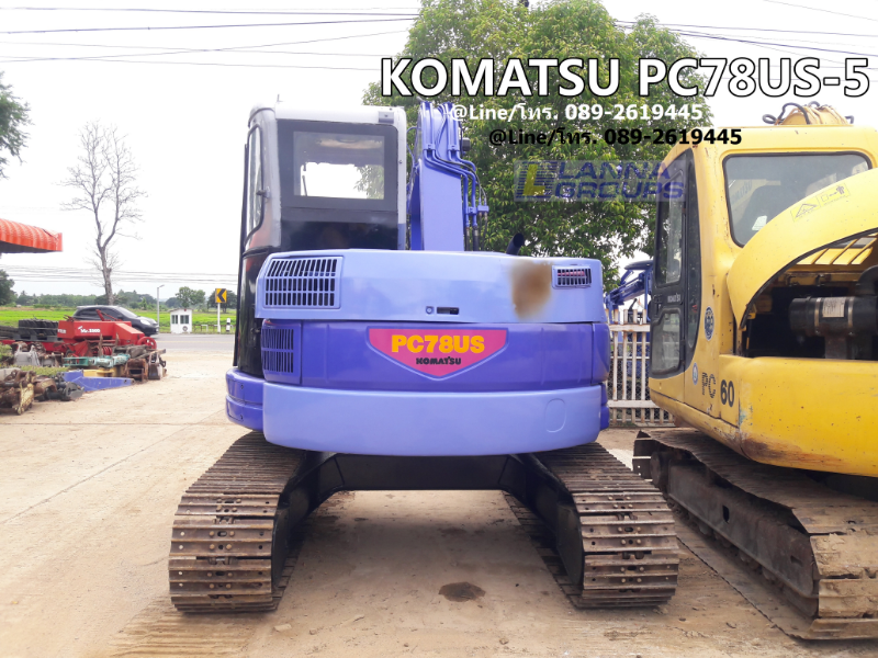ขายรถขุดKOMATSU PC78US-5 รถเก่านอก, เครื่องยนต์โคมัสสุ 4D95L ,จำนวน 4 สูบ คอนโทรลน้ำมัน ,ปั๊มนิ้ว, แทรคเหล็ก, มีเอกสาร ยังไม่เคยใช้งานในไทย