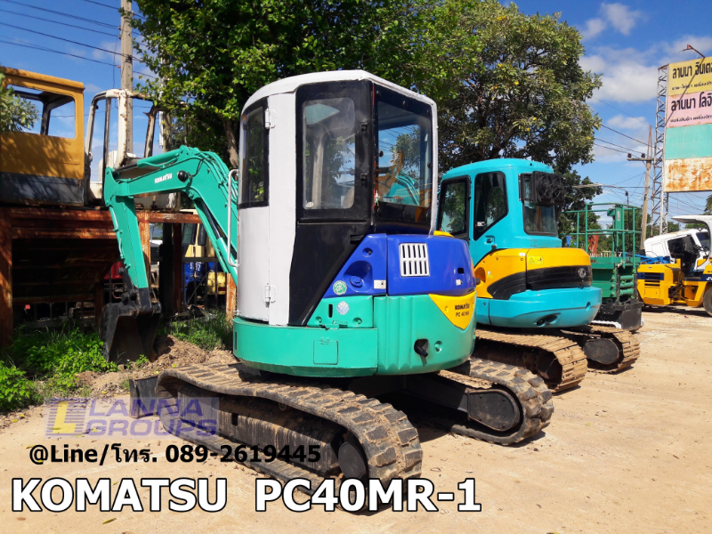 ขายรถขุดKOMATSU PC40MR-1 รถเก่านอก,มีเอกสาร, ยังไม่เคยใช้งานในไทย, เครื่อง 4D84E,คอนโทรลน้ำมัน, ปั้มนิ้ว, แทรคยาง