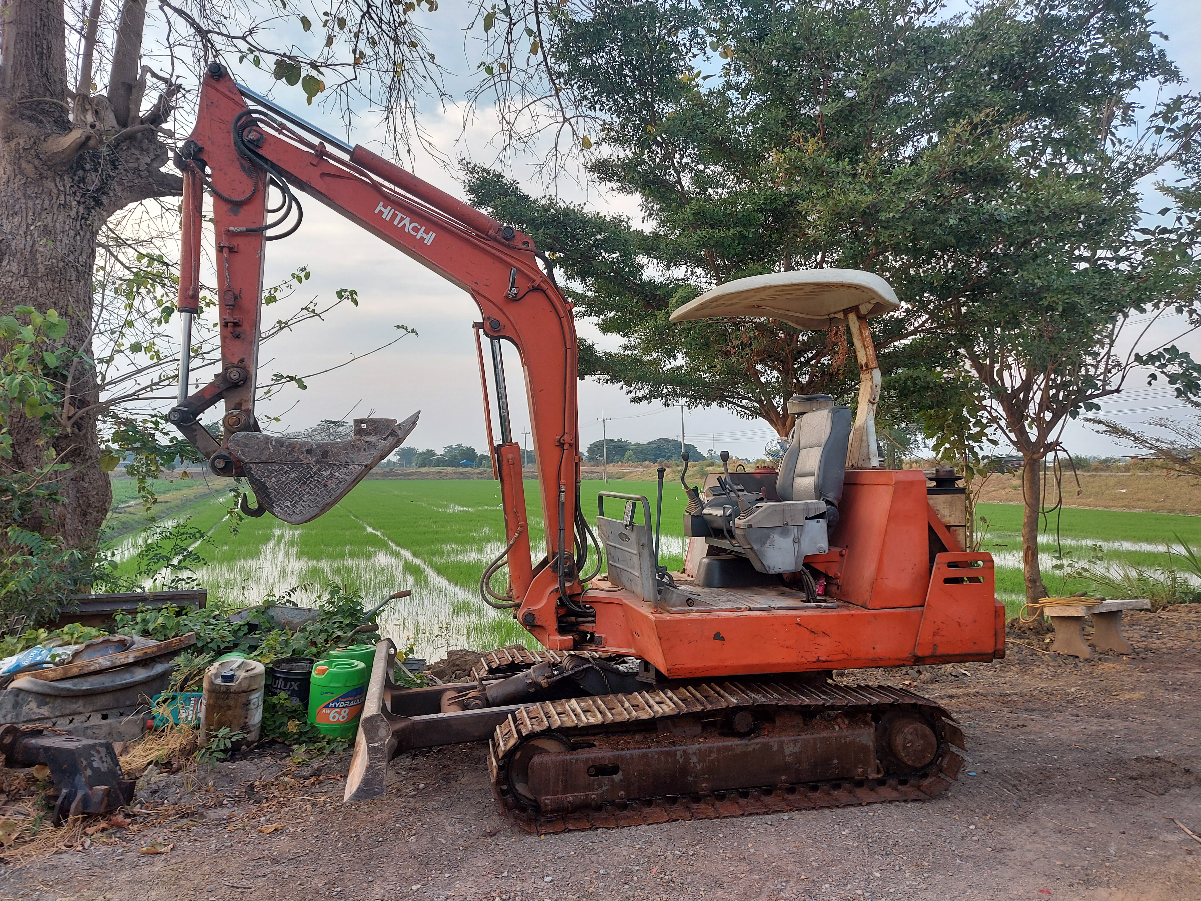 IHI 35GX คอลโทลน้ำมันปั๊มนิ้ว มีลายหัวเจาะ