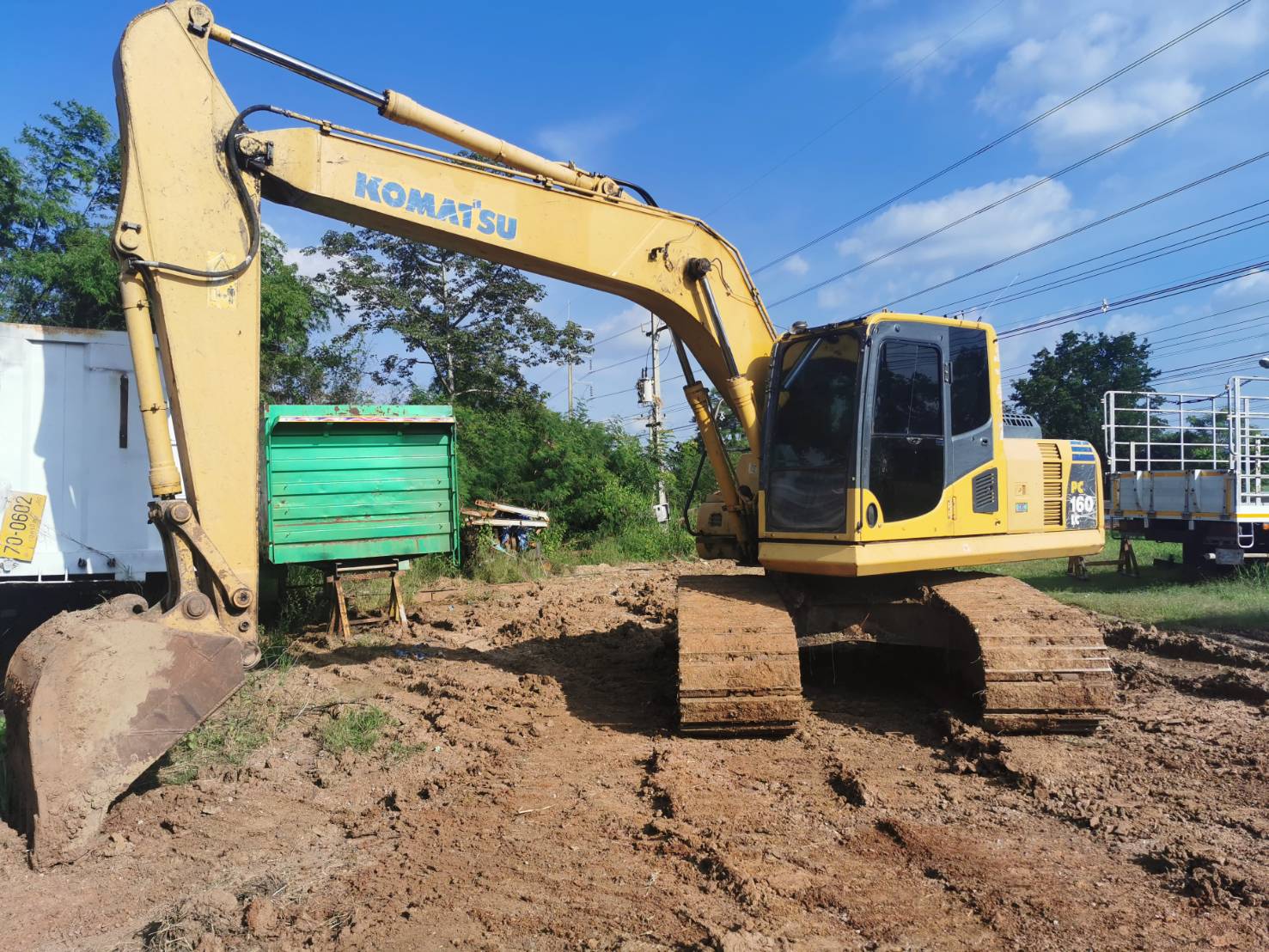 ขาย-->Komatsu160-8LCใบแทรค80เลขไมย์13000ชัวโมงเอกสารเล่มทะเบียนไฟฟ้าครบเครื่องดีปั้มดีช่วงล่างเต็มบูมอามสวยพร้อมใช้งานรถทำงานดี ไม่โหลด1,270,000บาท.0857466322