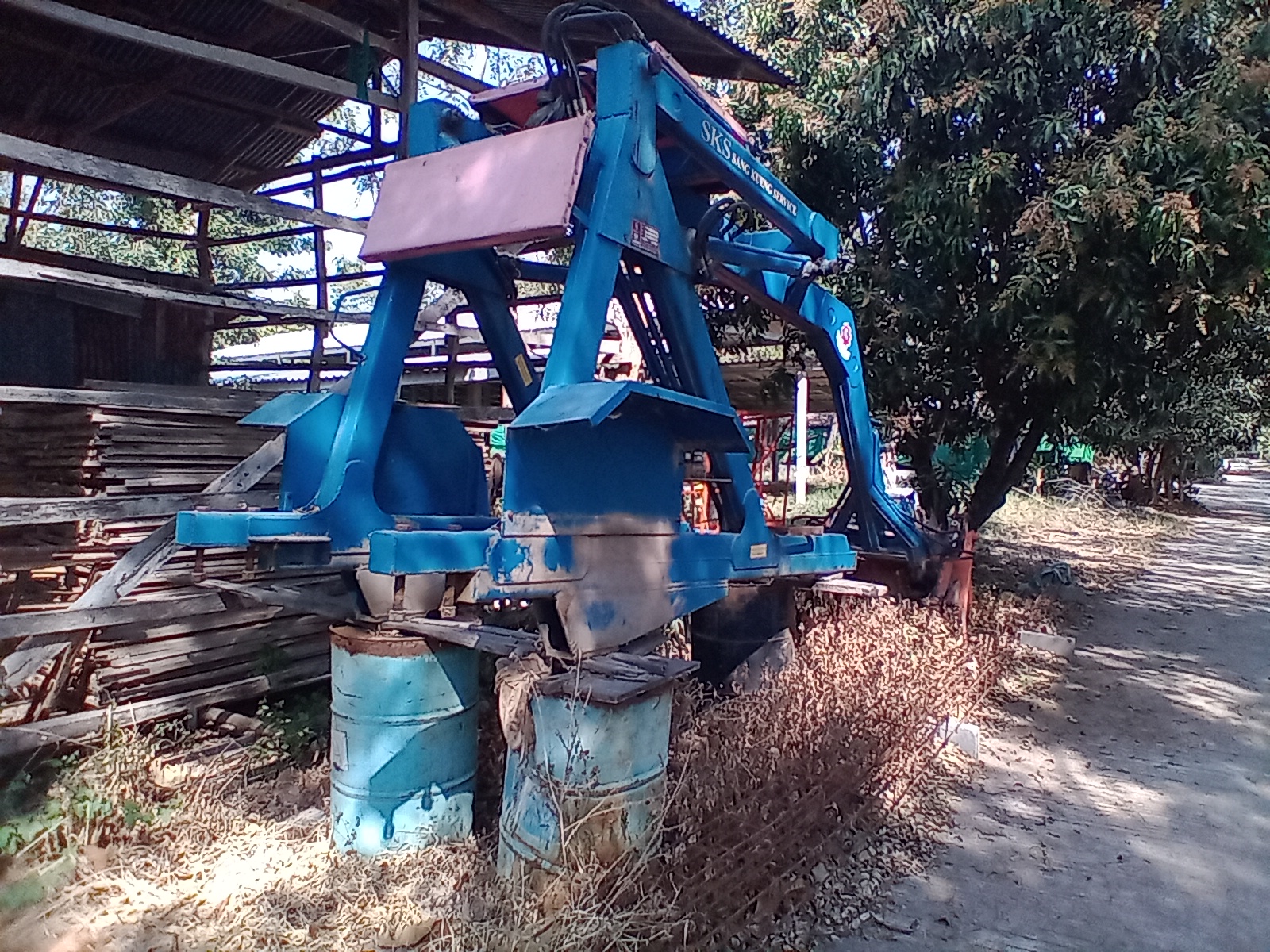 คีบอ้อยพร้อมปั้ม sks สภาพ99%