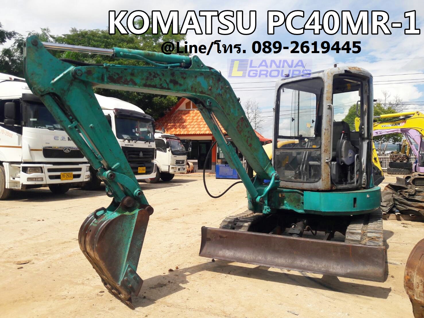 ขายรถขุดKOMATSU  PC40MR-1  รถเดิมๆเก่านอก ,มีเอกสาร, ยังไม่เคยใช้งานในไทย