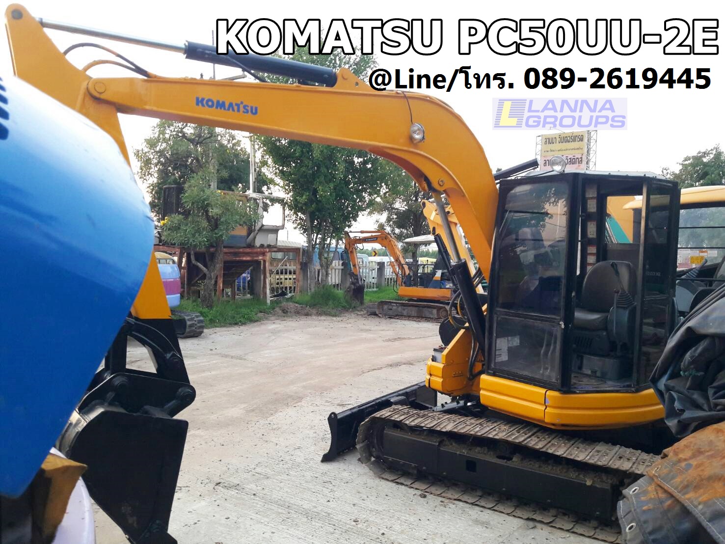 ขายรถขุดKOMATSU PC50UU-2E เครื่องยนต์4D88E, จำนวน 4 สูบ, คอนโทรลน้ำมัน, ปั๊มนิ้ว แทรคเหล็ก ,รถเดิมใช้งานบริษัท