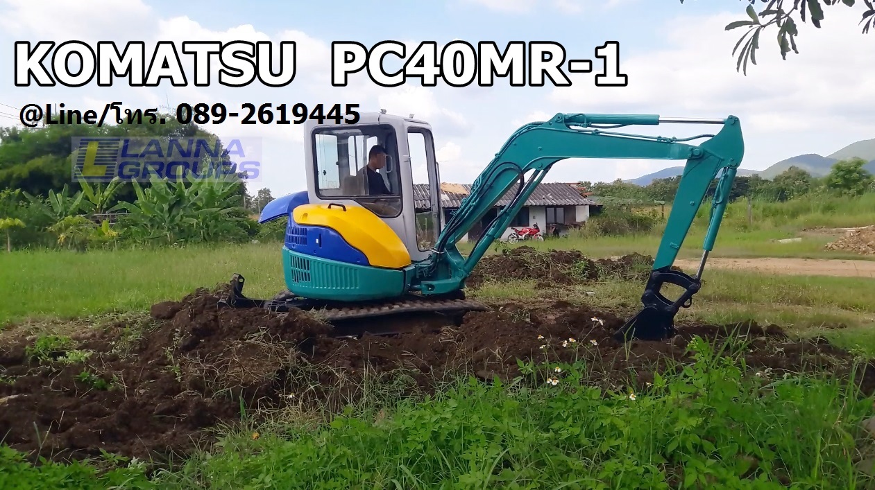 ขายรถขุดKOMATSU  PC40MR-1  รถเก่านอก,มีเอกสาร, ยังไม่เคยใช้งานในไทย, เครื่อง 4D84E,คอนโทรลน้ำมัน, ปั้มนิ้ว, แทรคยาง