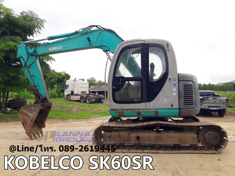 ขายรถขุดKOBELCO SK60SR YT01 รถเดิมๆเก่านอก,มีเอกสาร, ยังไม่เคยใช้งานในไทย  เครื่องยนต์isuzu-4JB1 คอนโทรลน้ำมัน, ปั้มนิ้ว