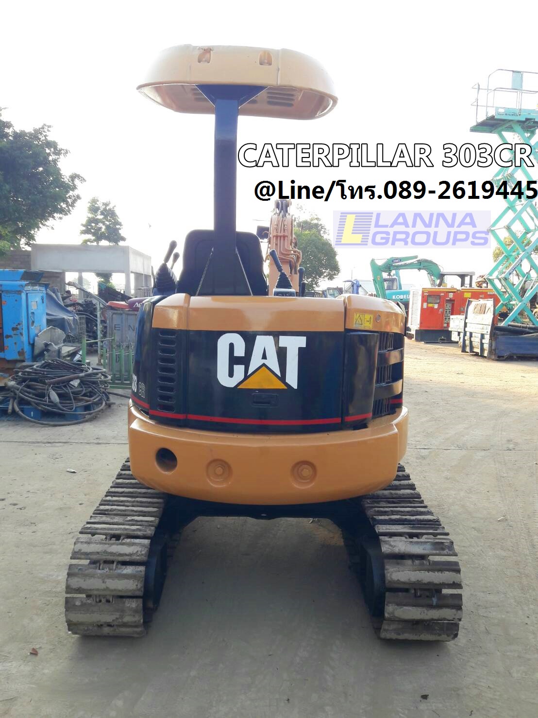 ขายรถขุดCATERPILLAR 303CR เครื่องMitsubishi-S3L, จำนวน 3 สูบ, คอนโทรลสั้น, ปั้มนิ้ว, แทรคเหล็กก๊อปยาง, ใบมีด, รถเก่านอก มีเอกสาร ยังไม่เคยใช้งานในไทย