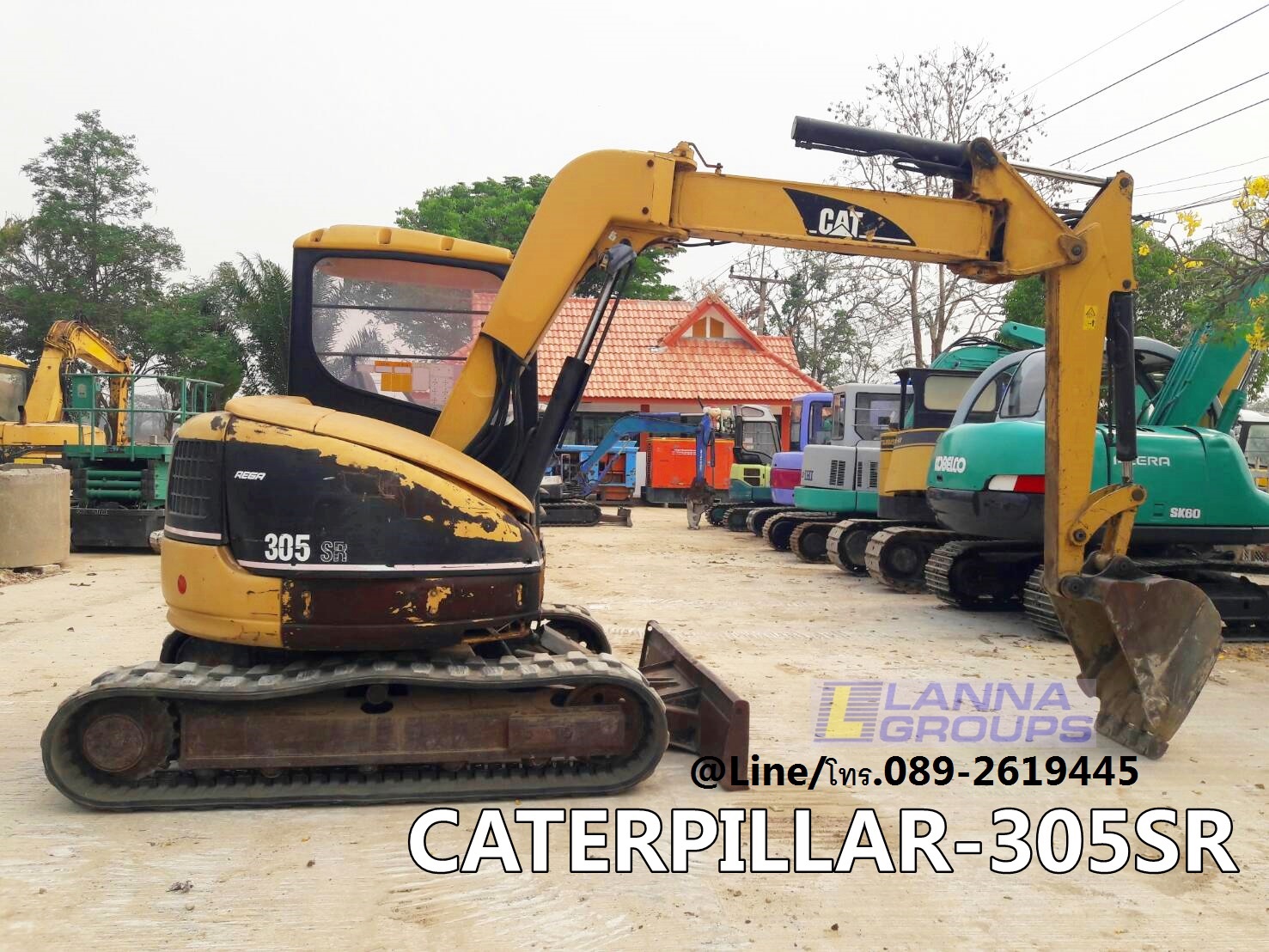 ขายรถขุดCATERPILLAR-305SR เครื่องยนต์มิตซูบิชิ-K4N จำนวน 4 สูบ ,คอนโทรลน้ำมัน , ปั๊มนิ้ว , แทรคยาง, รถเดิมๆเก่านอก, มีเอกสาร, ยังไม่เคยใช้งานในไทย