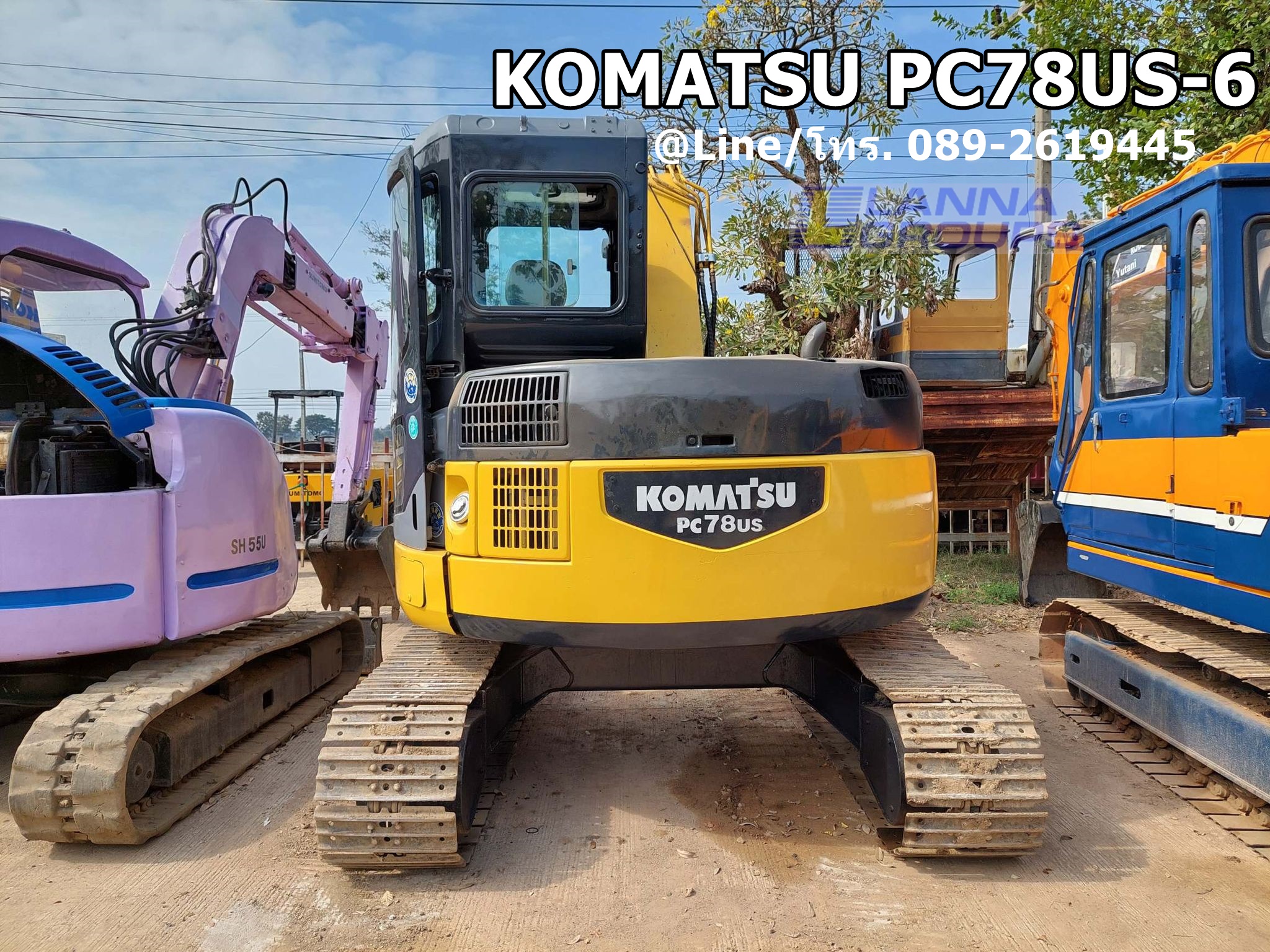 ขายรถขุด KOMATSU PC78US-6 มีแอร์เครื่องยนต์komatsu-4D95L ,คอนโทรลน้ำมัน, ปั๊มนิ้ว, แทรคเหล็ก ,รถเก่านอก, มีเอกสาร, ยังไม่เคยใช้งานในไทย