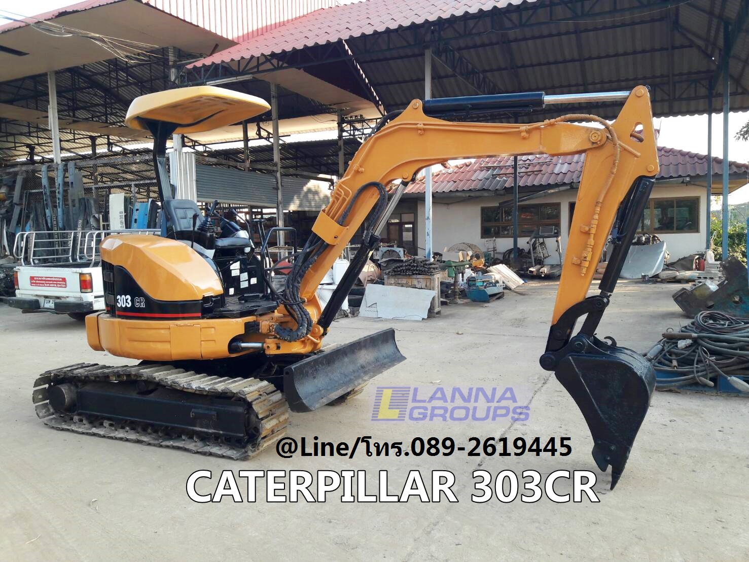 ขายรถขุดCATERPILLAR 303CR เครื่องMitsubishi-S3L, จำนวน 3 สูบ, คอนโทรลสั้น, ปั้มนิ้ว, แทรคเหล็กก๊อปยาง, ใบมีด, รถเก่านอก มีเอกสาร ยังไม่เคยใช้งานในไทย