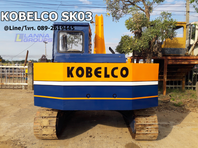 ขายรถขุดKOBELCO SK03 เทียบเท่าPC60 มีเอกสาร, คอนโทรลน้ำมัน,  ปั้มนิ้ว,  เครื่องยนต์ISUZU 4สูบ