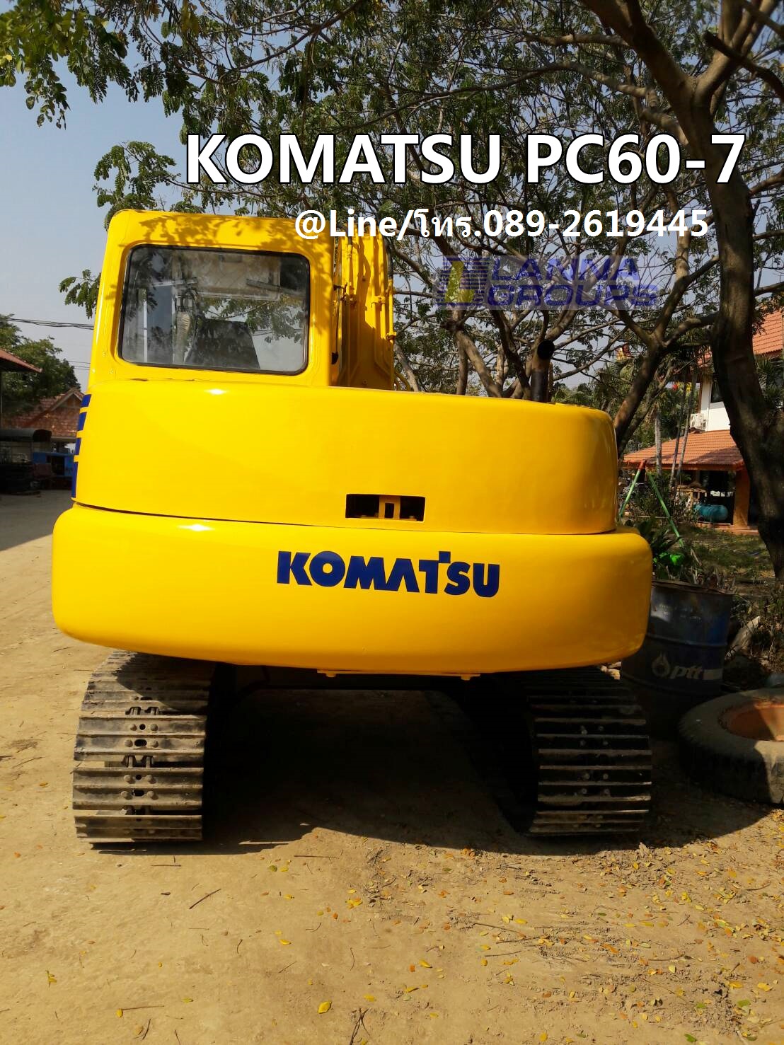 ขายรถขุดKOMATSU PC60-7 เครื่องยนต์โคมัสสุ 4D95L ,จำนวน 4 สูบ คอนโทรลน้ำมัน ,ปั๊มนิ้ว, แทรคเหล็ก, มีลายหัวเจาะ รถเก่านอก มีเอกสาร ยังไม่เคยใช้งานในไทย ขายรถขุดKOMATSU PC60-7 เครื่องยนต์โคมัสสุ 4D95L ,จำนวน 4 สูบ คอนโทรลน้ำมัน ,ปั๊มนิ้ว, แทรคเหล็ก, มีลายหัวเจาะ รถเก่านอก มีเอกสาร ยังไม่เคยใช้งานในไทย