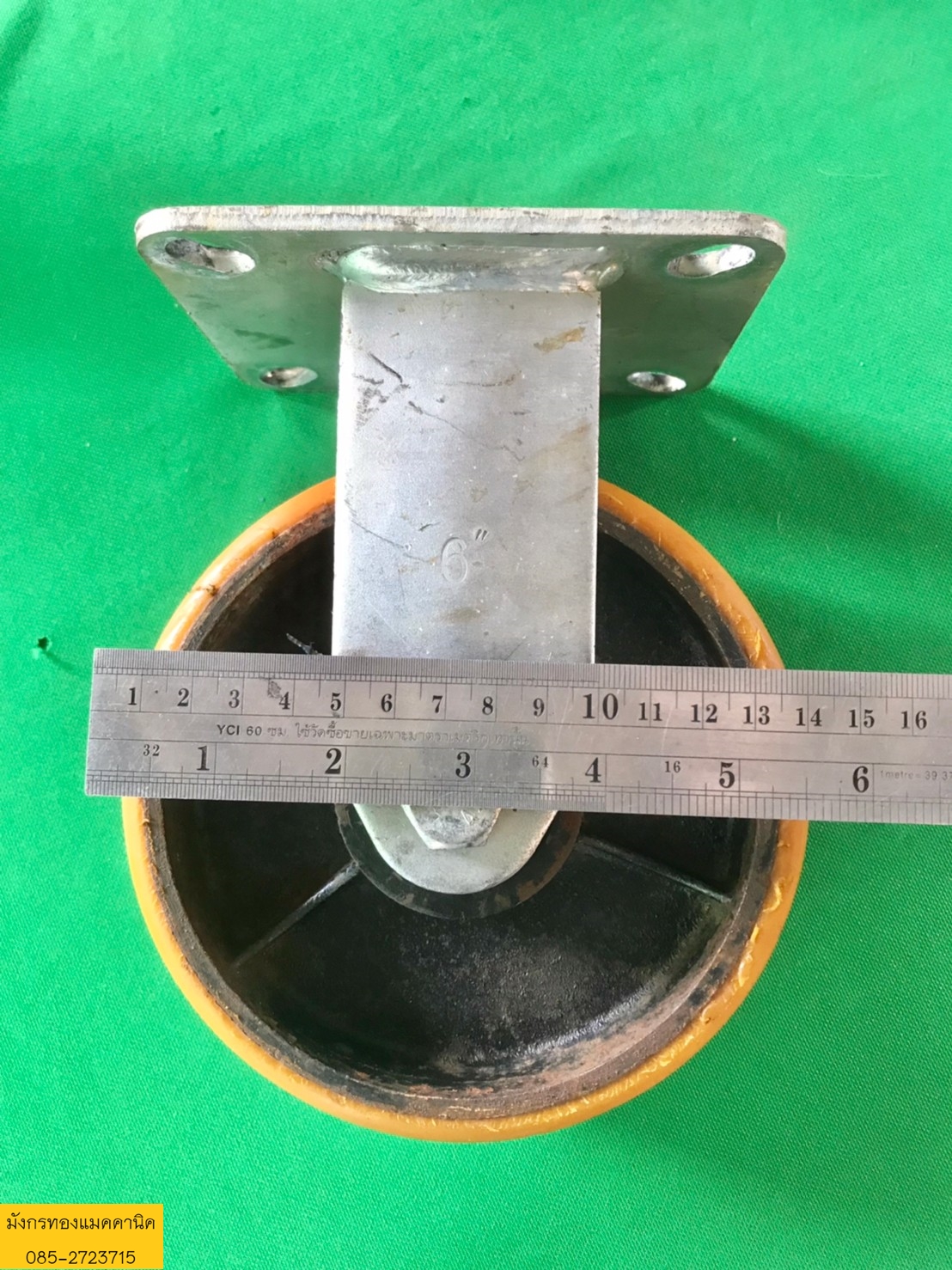 ลูกล้อโพลียูรีเทน ขนาด 6 นิ้ว แป้นหมุน 2 ล้อมีเบรก แป้นตาย 2 ล้อ สูง 20 ซม. โครงเหล็กหนา รับน้ำหนักได้ดี เหมาะสำหรับงานที่ต้องการความทนทาน ทนน้ำมัน ทนต่อแรงเสียดสี ไม่ทำลายพื้นผิว สภาพดี ราคาชุดละ 1,000 บาทไม่รวมส่งค่ะ มี 1 ชุด ลูกล้อโพลียูรีเทน ขนาด 6 นิ้ว แป้นหมุน 2 ล้อมีเบรก แป้นตาย 2 ล้อ สูง 20 ซม. โครงเหล็กหนา รับน้ำหนักได้ดี เหมาะสำหรับงานที่ต้องการความทนทาน ทนน้ำมัน ทนต่อแรงเสียดสี ไม่ทำลายพื้นผิว สภาพดี ราคาชุดละ 1,000 บาทไม่รวมส่งค่ะ มี 1 ชุด