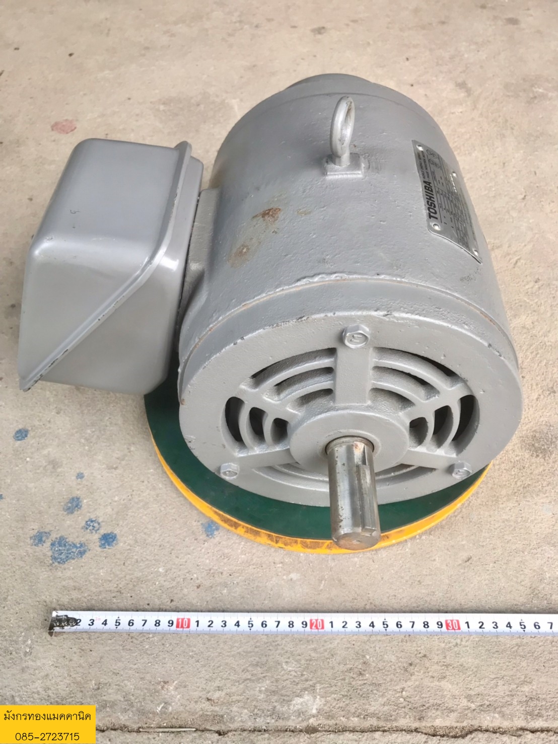 มอเตอร์ ยี่ห้อ TOSHIBA ขนาด 2 HP ความเร็วรอบ 1440 ใช้ไฟ 220v สภาพดี เดิมๆ ราคา 3,900 บาทไม่รวมส่งค่ะ มอเตอร์ ยี่ห้อ TOSHIBA ขนาด 2 HP ความเร็วรอบ 1440 ใช้ไฟ 220v สภาพดี เดิมๆ ราคา 3,900 บาทไม่รวมส่งค่ะ