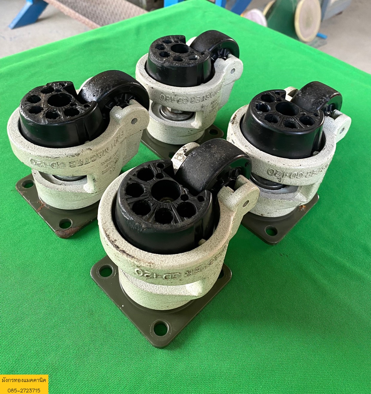 ลูกล้อพร้อมขาปรับระดับ Foot master รุ่น GD-120 ขนาด 3 นิ้ว สูง 12 ซม. สภาพดี ราคาชุดละ 1,000 บาทไม่รวมส่งค่ะ ลูกล้อพร้อมขาปรับระดับ Foot master รุ่น GD-120 ขนาด 3 นิ้ว สูง 12 ซม. สภาพดี ราคาชุดละ 1,000 บาทไม่รวมส่งค่ะ