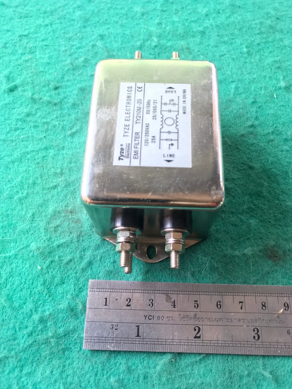 ป้องกันสัญญาณรบกวน ขนาด 25A สภาพดี ใช้งานได้ดีปกติ ราคาตัวละ 300 บาท+30 ค่าส่ง มี 1 ตัวค่ะ
