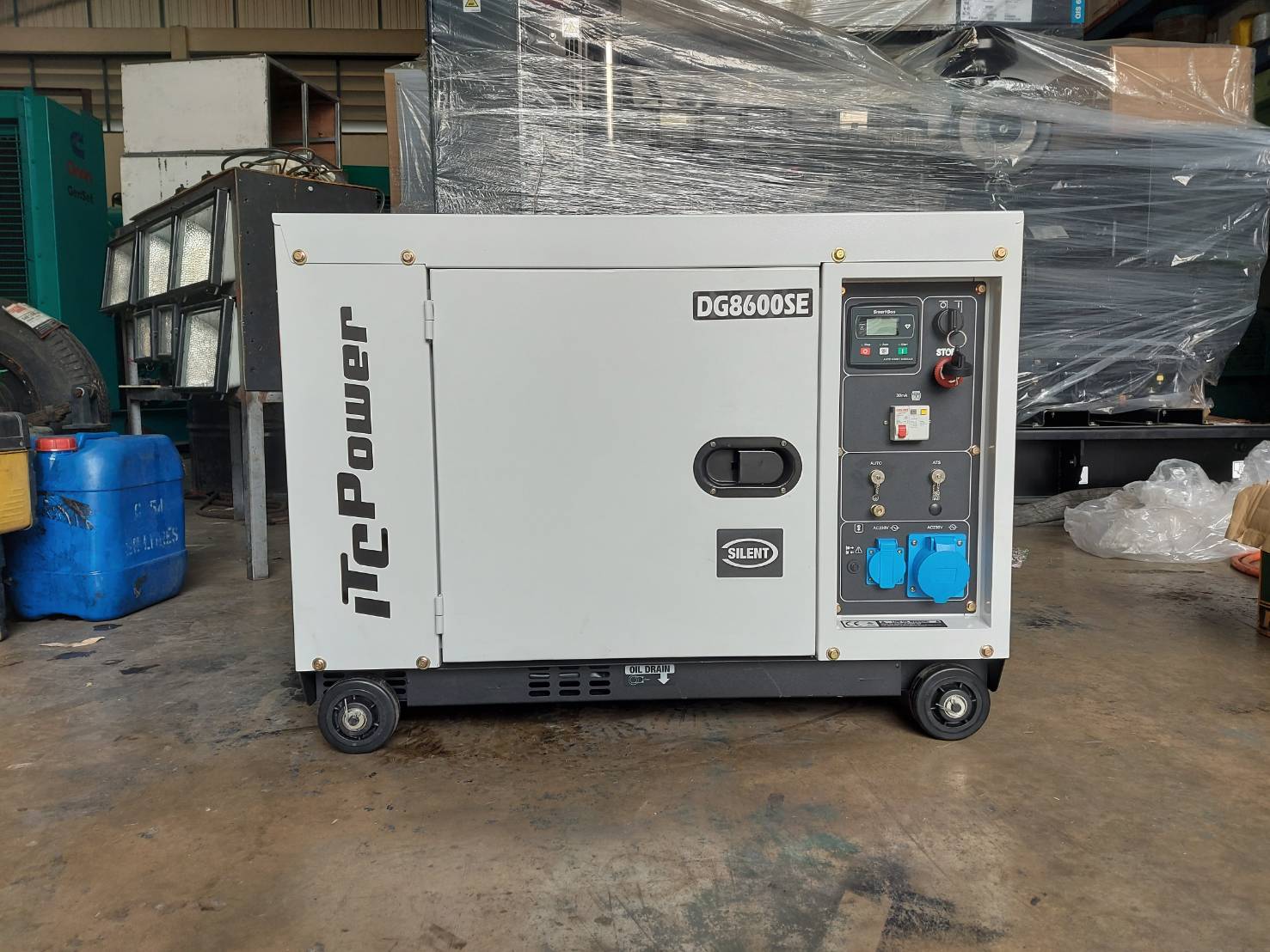 เครื่องปั่นไฟ ขนาด 6.3 KW 230V 1 เฟส ใช้กับเครื่องเชื่อมอินเวอสเตอร์ ปั้มน้ำ2แรง ใช้แอร์12000บีทียู 