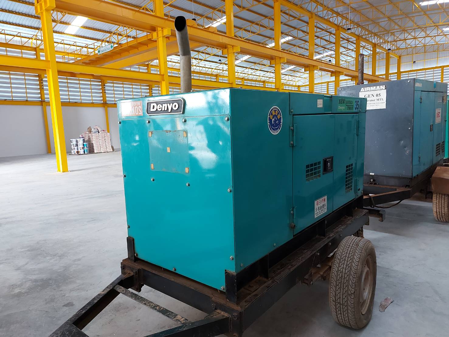 เครื่องปั่นไฟมือสอง Denyo DCA35+พร้อมรถลาก สภาพดี พร้อมใช้ เครื่องอยู่พระราม2 เครื่องปั่นไฟมือสอง Denyo DCA35+พร้อมรถลาก สภาพดี พร้อมใช้ เครื่องอยู่พระราม2