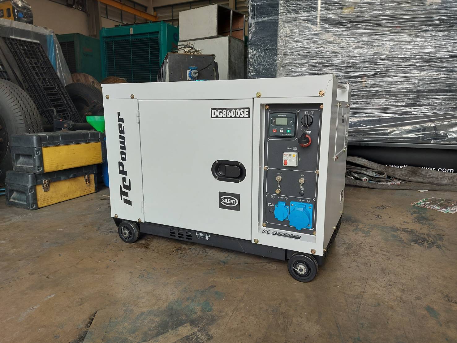 เครื่องปั่นไฟ ขนาด 6.3 KW 230V 1 เฟส ใช้กับเครื่องเชื่อมอินเวอสเตอร์ ปั้มน้ำ2แรง ใช้แอร์12000บีทียู 