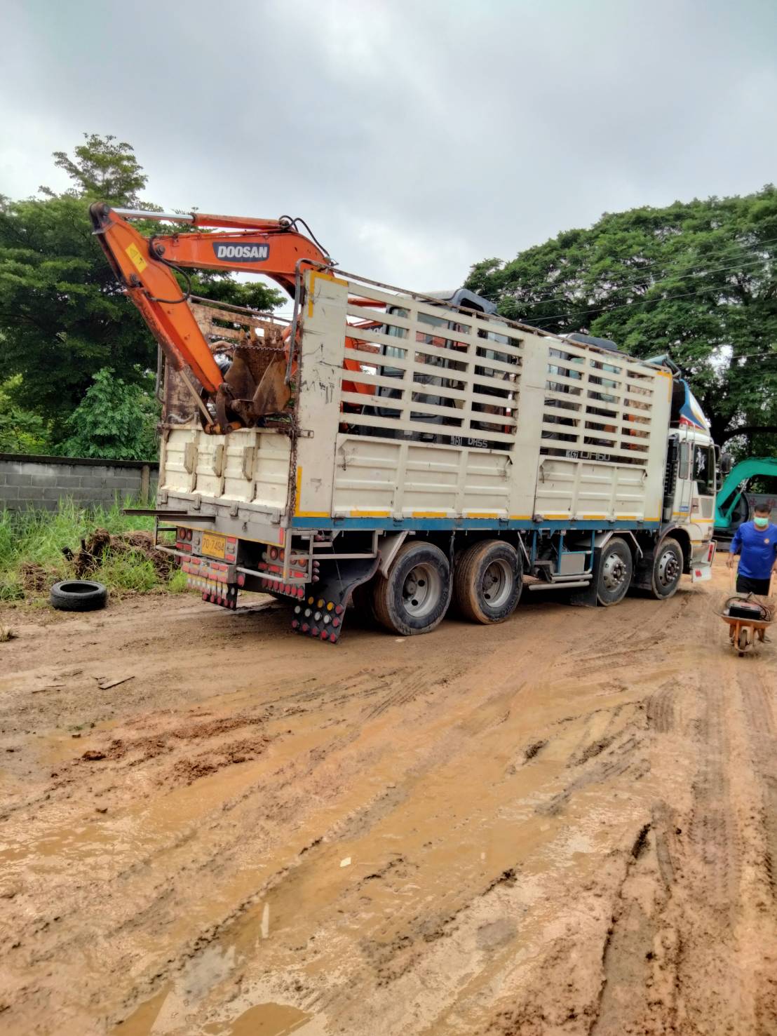 รถแบคโฮ DOOSAN DH55 รถเก่านอกนำเข้า มีเอกสารใบอินวอยซ์