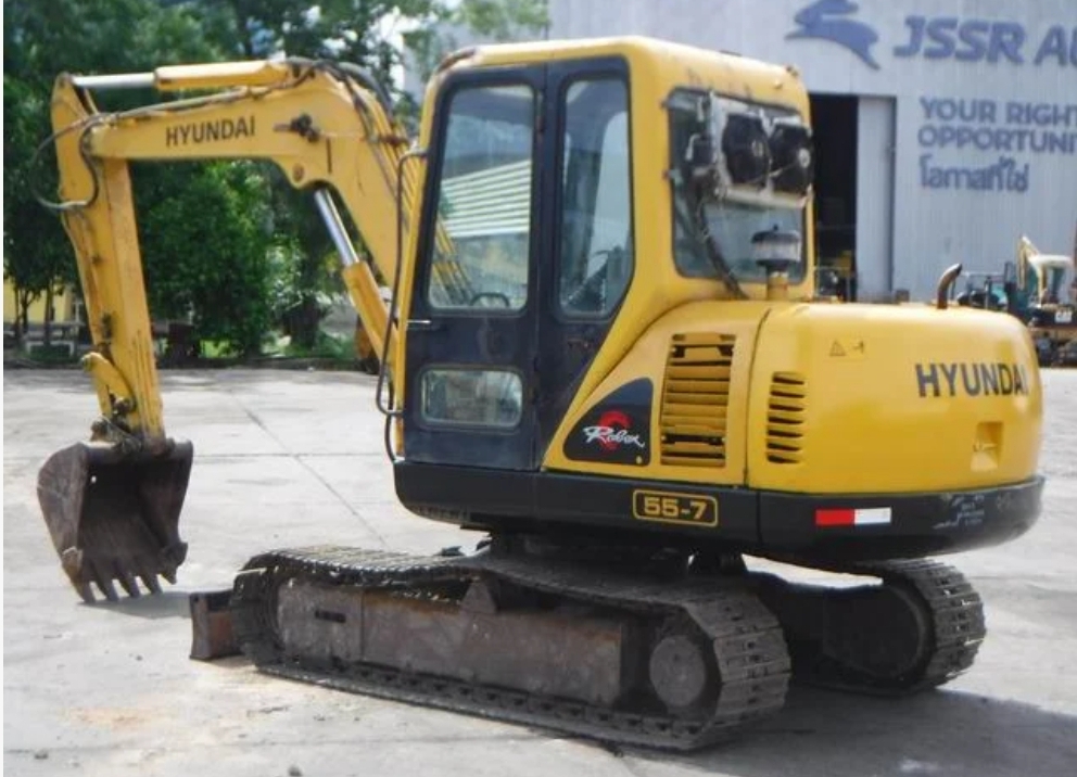 รถแบคโฮ HYUNDAI R55-7 รถเก่านอกนำเข้า รถสวยพร้อมใช้งาน รถแบคโฮ HYUNDAI R55-7 รถเก่านอกนำเข้า รถสวยพร้อมใช้งาน