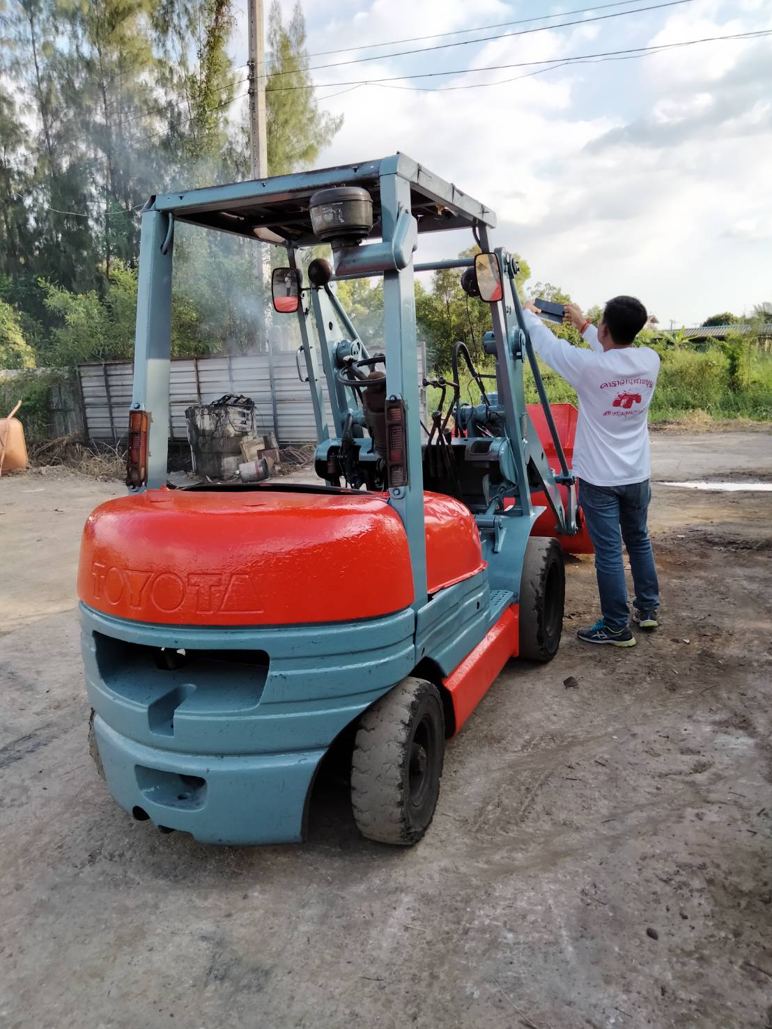รถตัก TOYOTA 4SD10 รถเก่านอกนำเข้า มี VDO การทำงานให้ชม