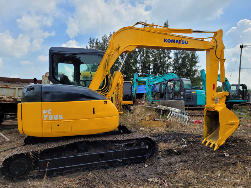 รถแบคโฮ KOMATSU PC78US รถนอกนำเข้า มีวีดีโอการทำงานให้ชม