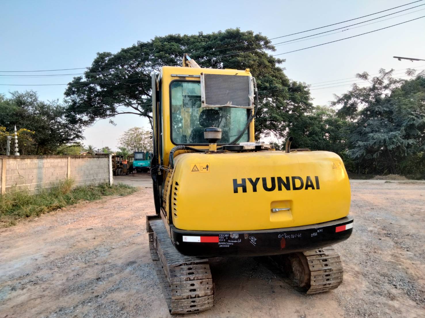 รถแบคโฮ HYUNDAI R55-7 รถเก่านอกนำเข้า มีวีดีโอให้ชม