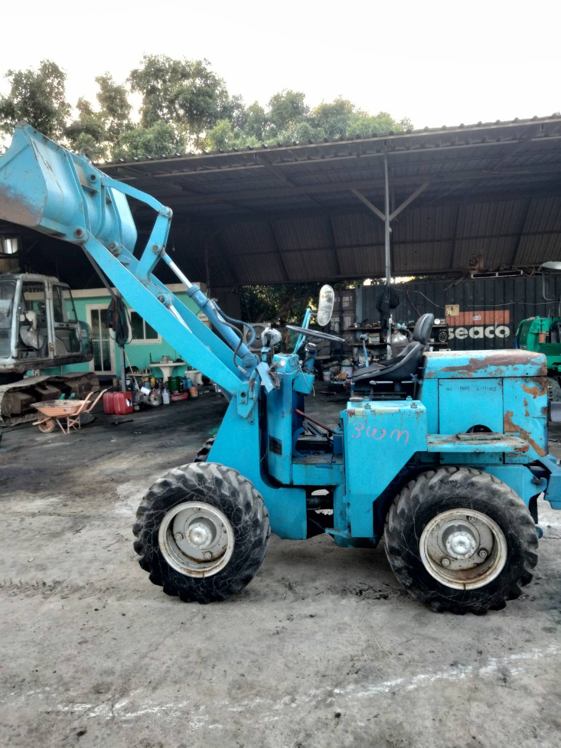รถตักล้อยาง MITSUI HL703 รถเก่านอกนำเข้า มีวีดีโอการทำงานให้ชม