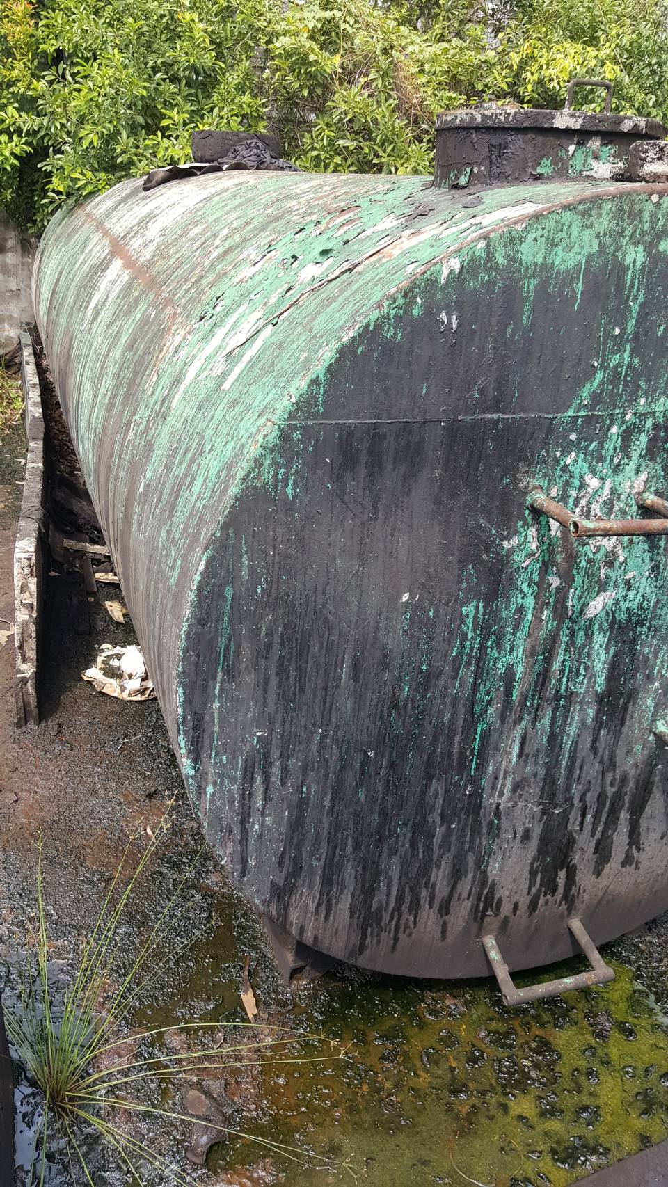 ถังน้ำมันเก่า 15000 ลิตรใช้งานได้เลย สองใบราคาถูกสุด