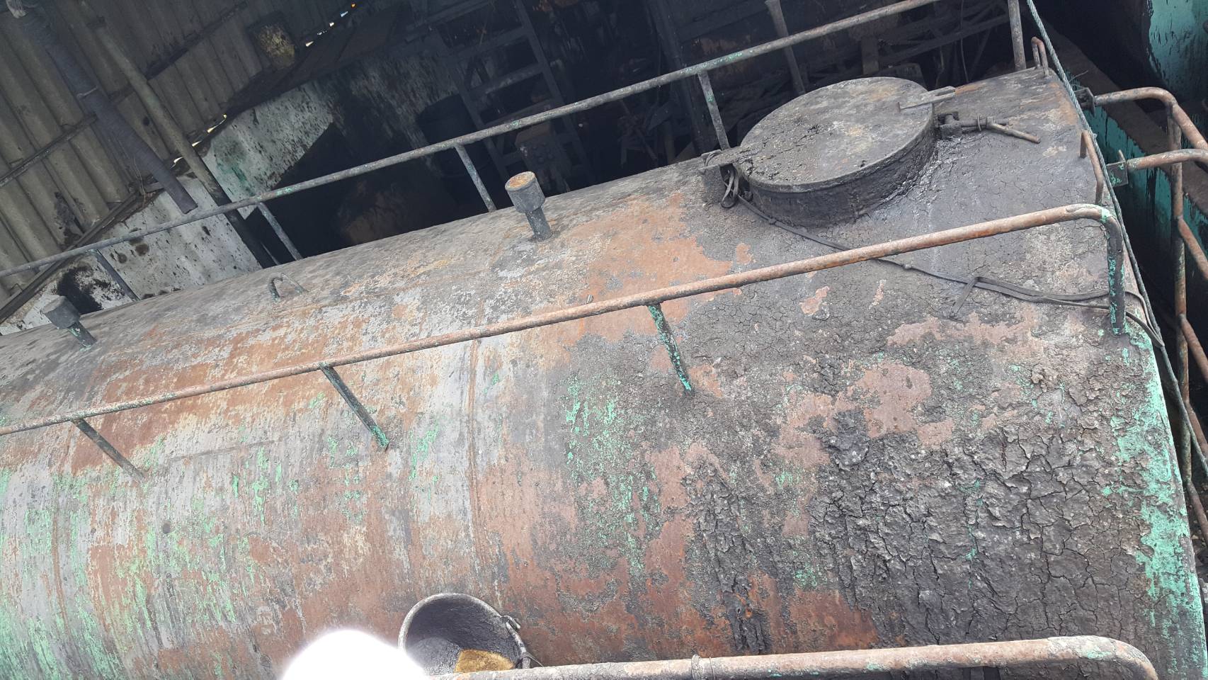 ถังน้ำมันเก่า 15000 ลิตรใช้งานได้เลย สองใบราคาถูกสุด