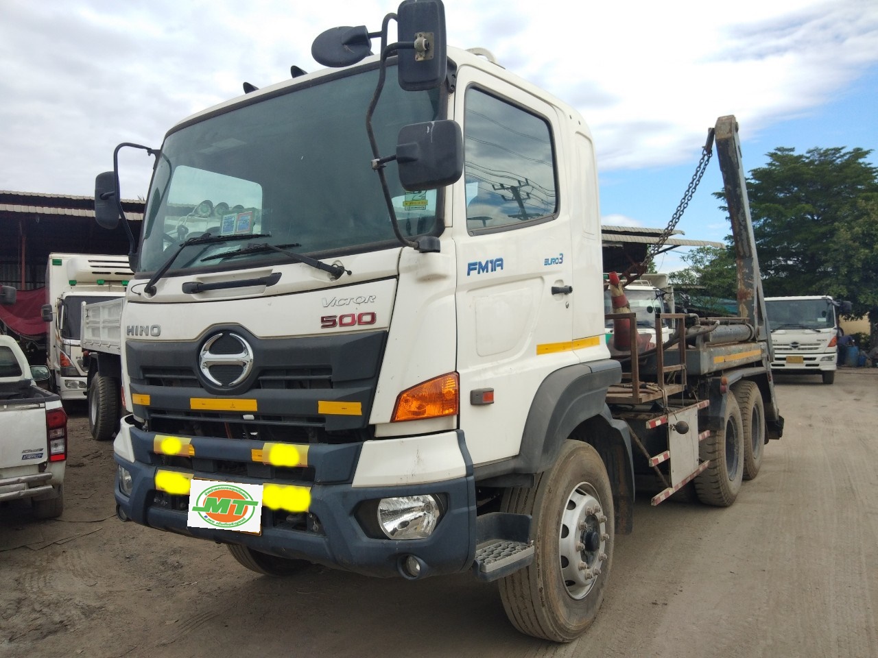 HINO FM1A344 ปี60 ฮุคลิฟฟ์สิบล้อ สองเพลารถสวย ไมล์วิ่งน้อย