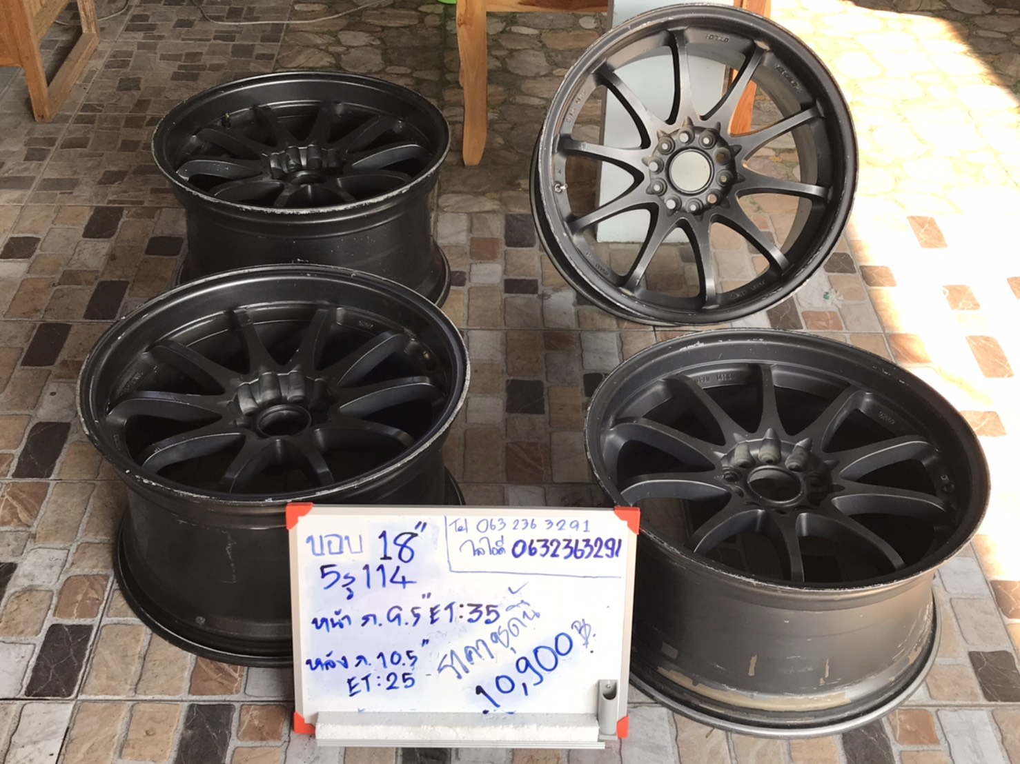 ล้อแม็กขอบ18นิ้ว5รู114 CE28 สวยๆชุดนี้ลดราคาเหลือ 6300 บาท