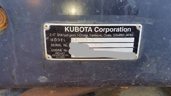 25/02/64.ขายKUBOTA KX080-3 เอกสารพร้อมรถพร้อมใช้งานสภาพสวย