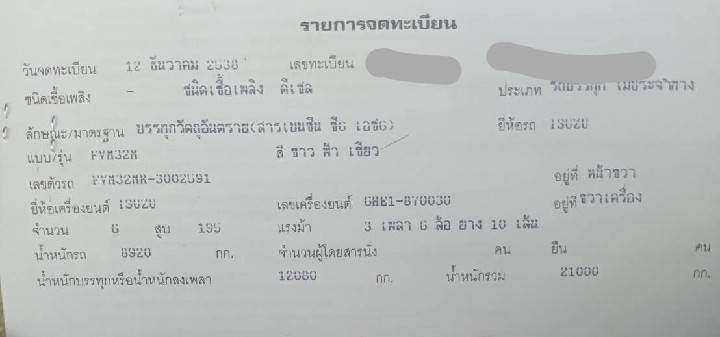 09/12/63.ขายรถน้ำมันISUZU 195 เพลาเดียว 09/12/63.ขายรถน้ำมันISUZU 195 เพลาเดียว