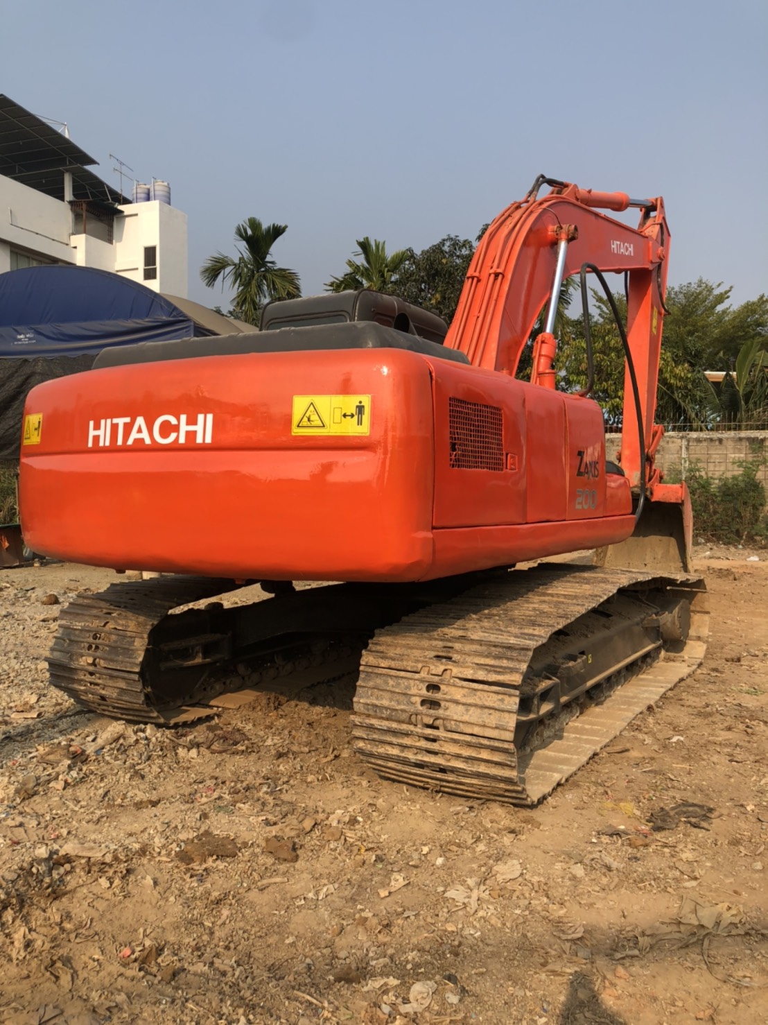 04/02/64.ขายHITACHI ZX200-1 เทอโบใหม่ ชุดซ่อมไดคูแลกเจอใหม่ ไล่ระบบเต็มทุกจุด แอร์เย็นช่วงล่างได้ไฟฟ้าครบใบแทรคใส้ให้ครบ เล่มทะเบียน รถสภาพพร้อมใช้งาน