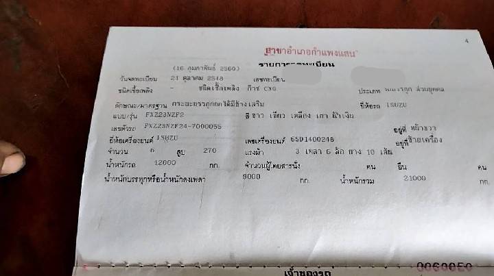 06/04/64.ขาย10ล้อดั้มพ์ISUZU 270ปี48 ขอคอมนอก10,000
