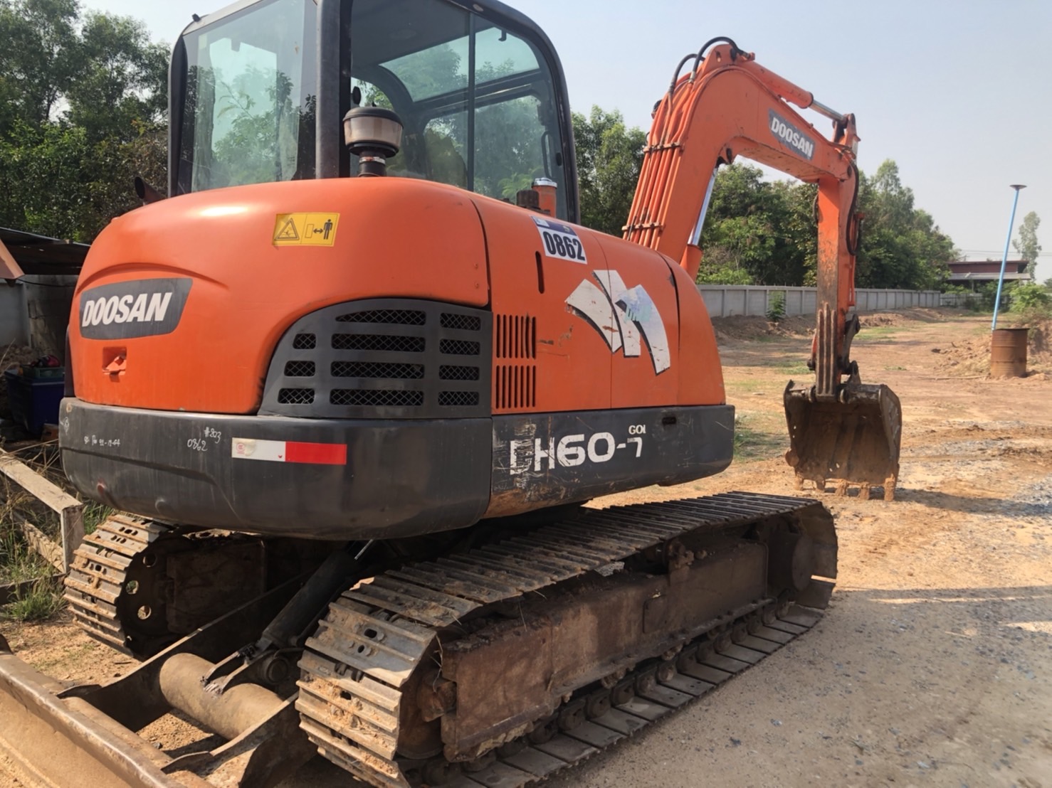 ขายรถแบคโฮ DOOSAN DH60เอกสารใบแจ้งจำหน่าย
