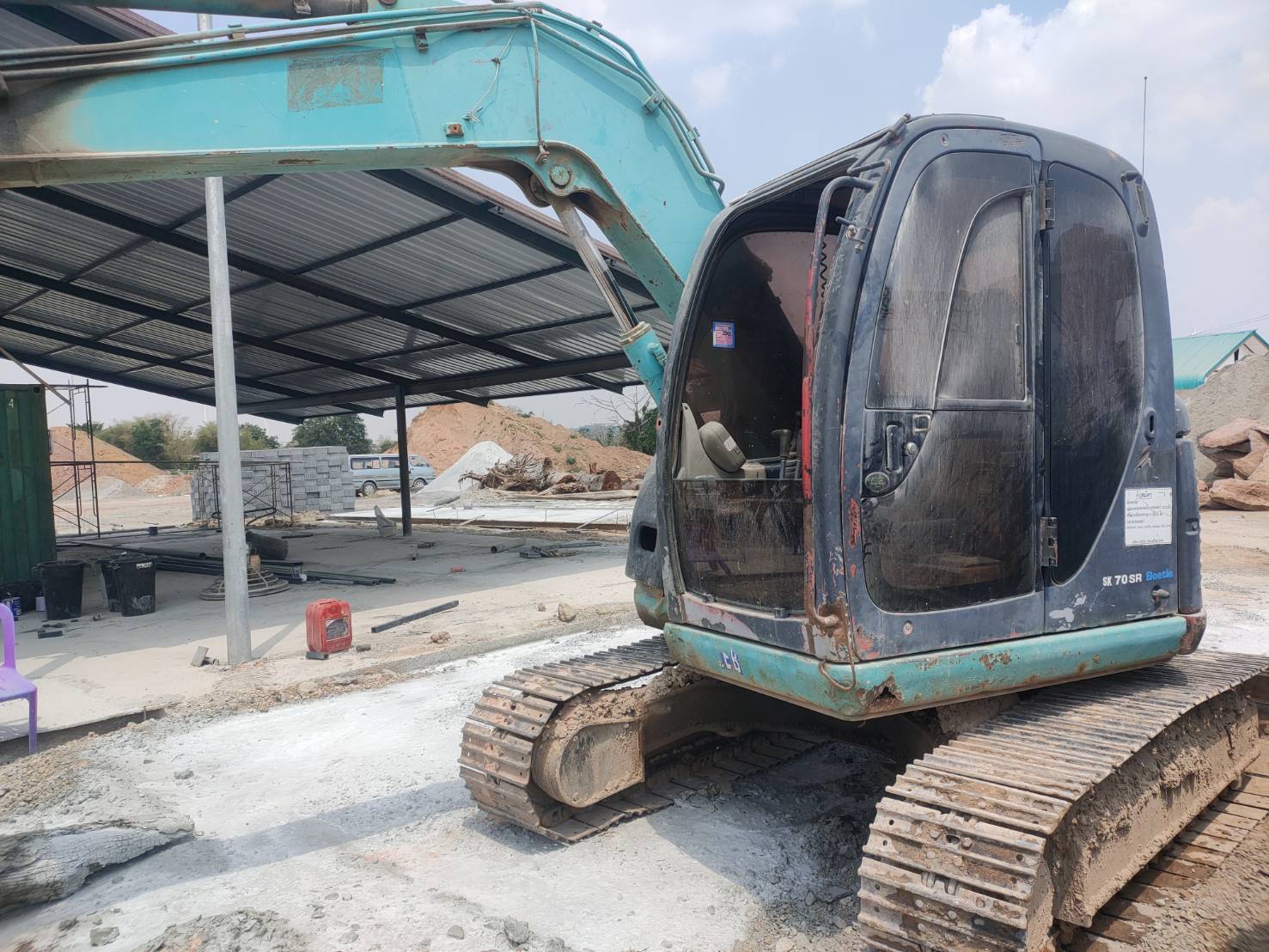 ขายรถแบคโฮ kobelco รุ่น YT04 เอกสารเล่มทะเบียน