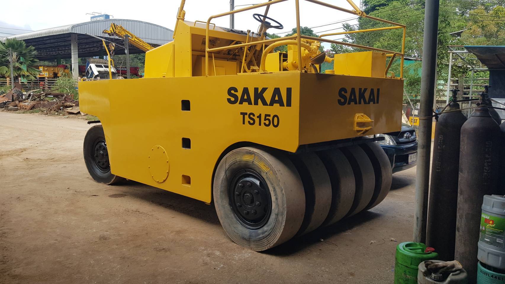 ขายรถบด 9ล้อ SAKAI TS150