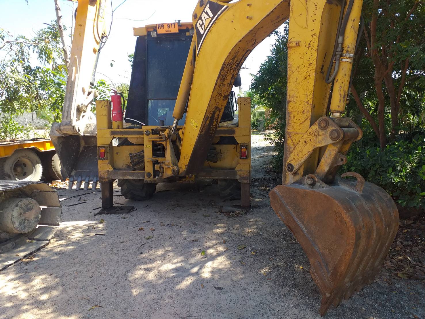 ขาย รถหน้าตักหลังขุด CAT424D 1 เพลา