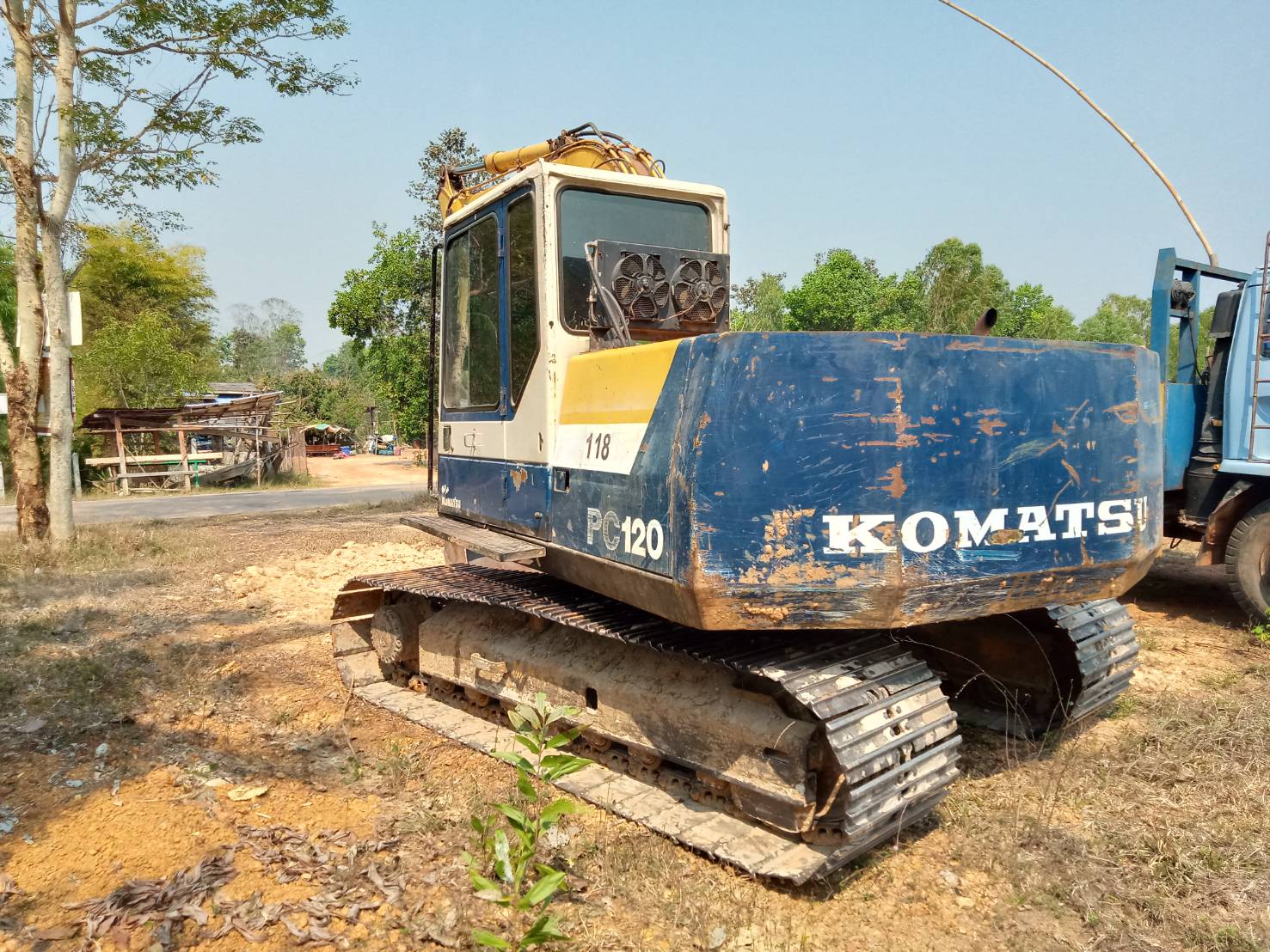 ขาย รถแบคโฮ KOBELCO 120-5 คอนโซลยาวเอกสารเล่มทะเบียน