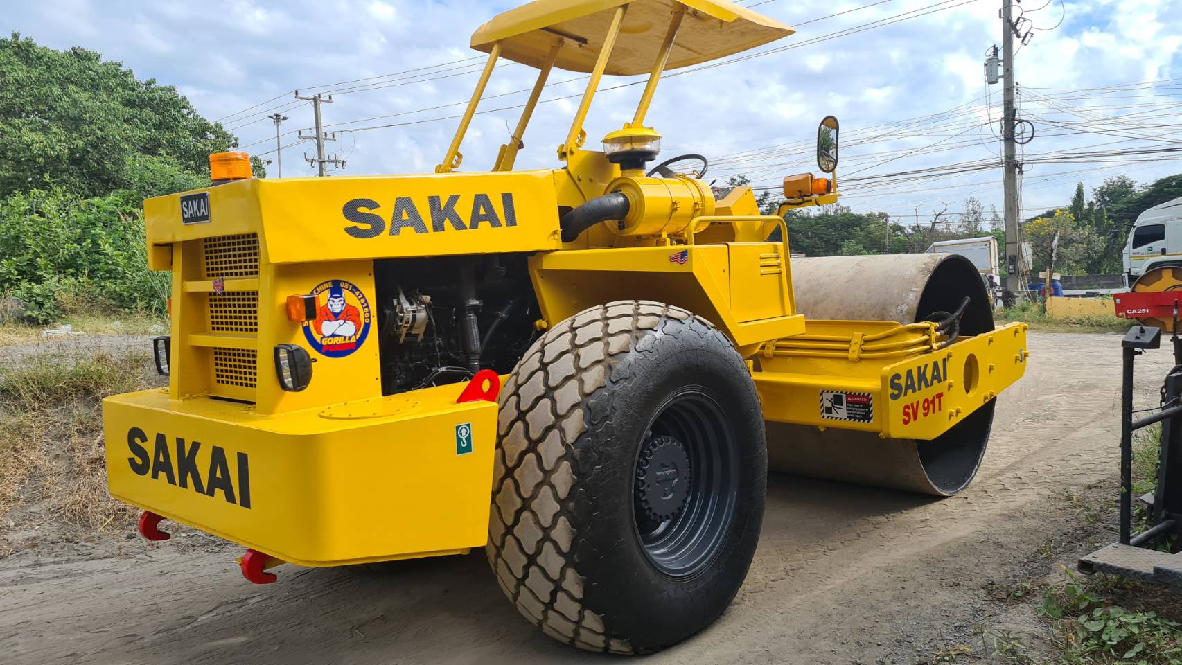 รถบด2เพลา Sakai SV91Dเปลือกเดียว เล่มทะเบียน