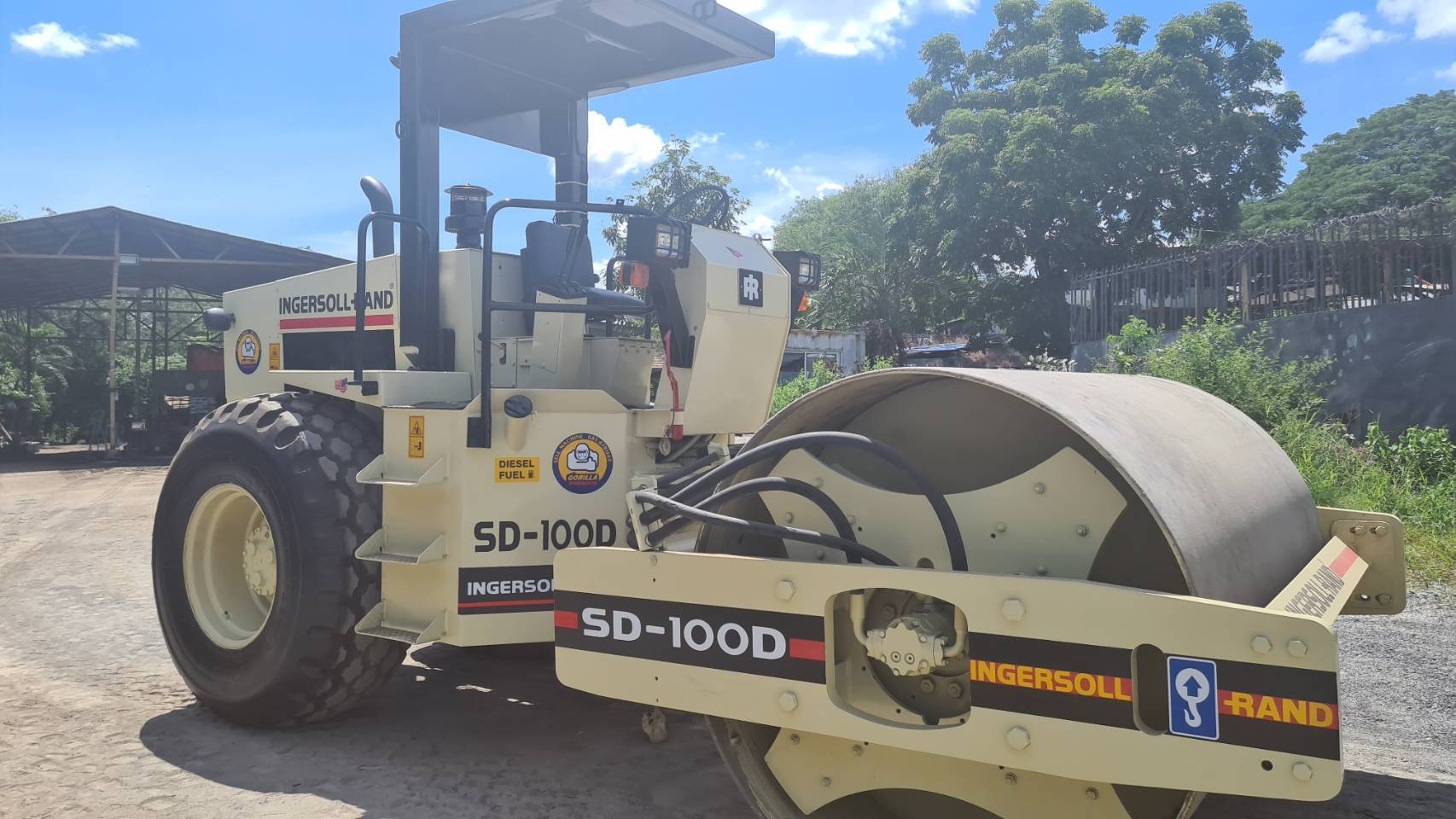 ⛽081-7560304❣รถบดสั่นเสทือน10ตัน Ingersollrand SD100D เอกสารเล่มทะเบียน