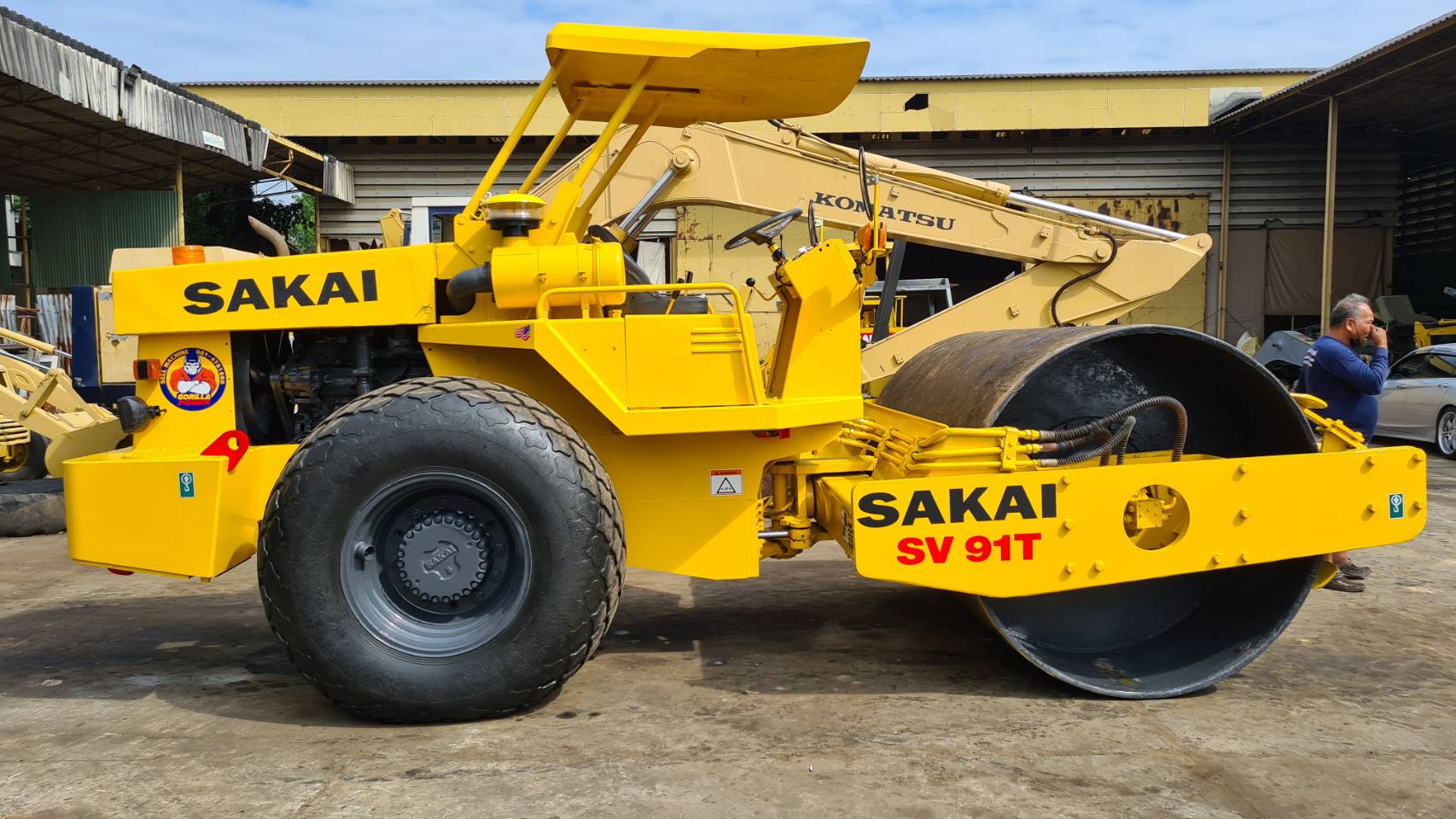 รถบด2เพลา Sakai SV91Dเปลือกเดียว เล่มทะเบียน