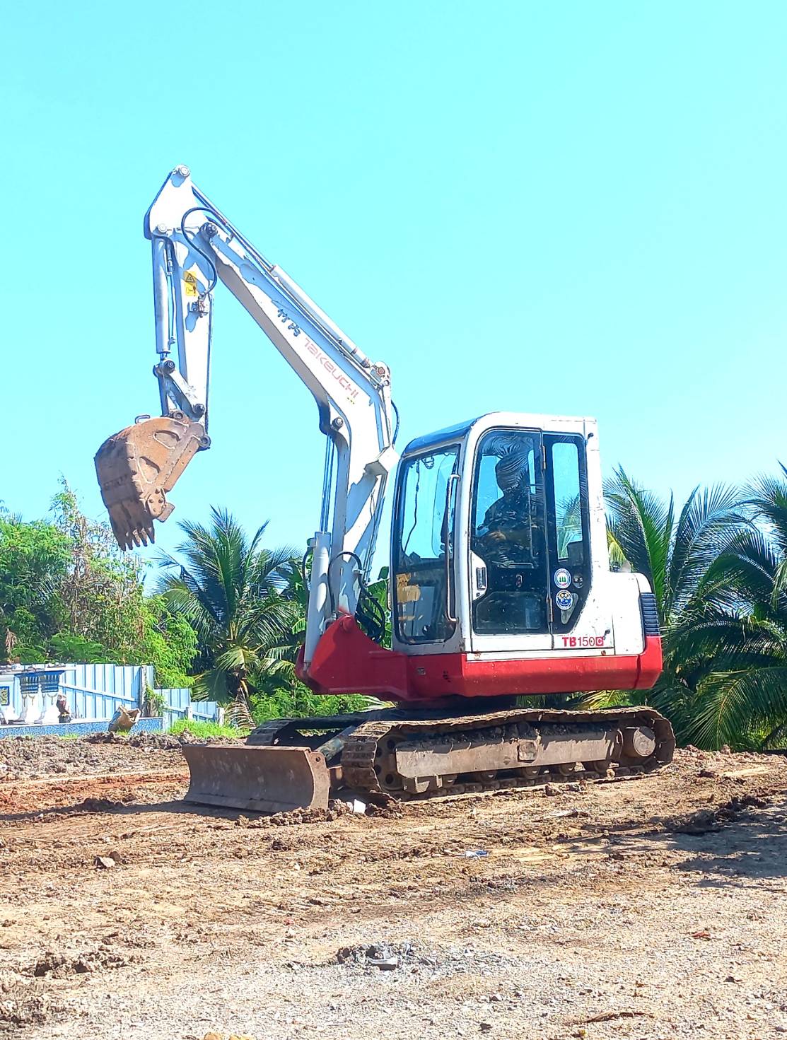 TAKEUCHI TB150C เก่านอกนำเข้า ระบบเต็ม มีลายหัวเจาะ